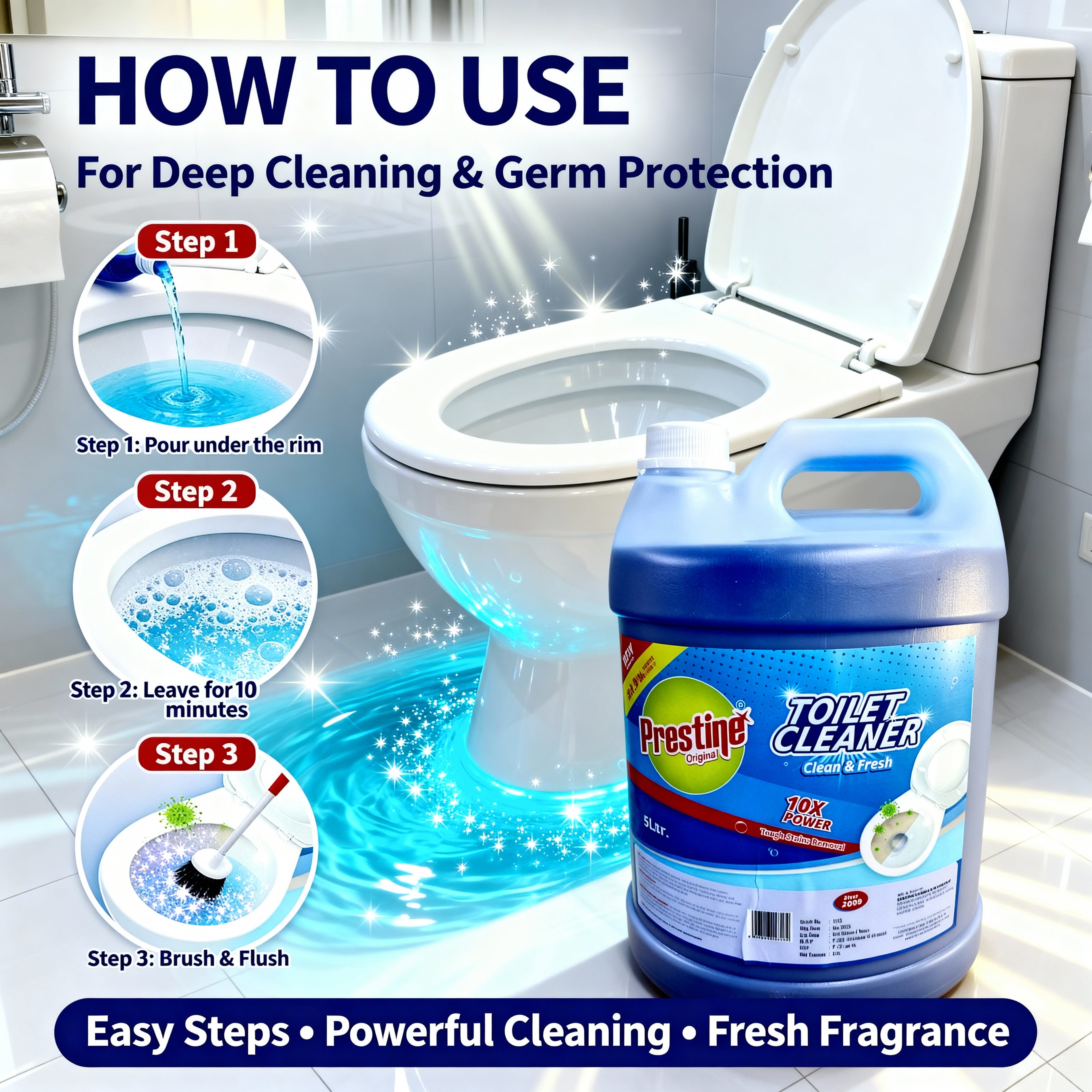 Toilet Cleaner HD for Germ Protection 5 Ltr