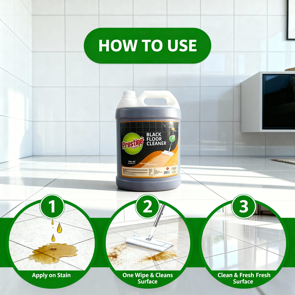 Black Floor Cleaner HD for Germ Protection 5 Ltr