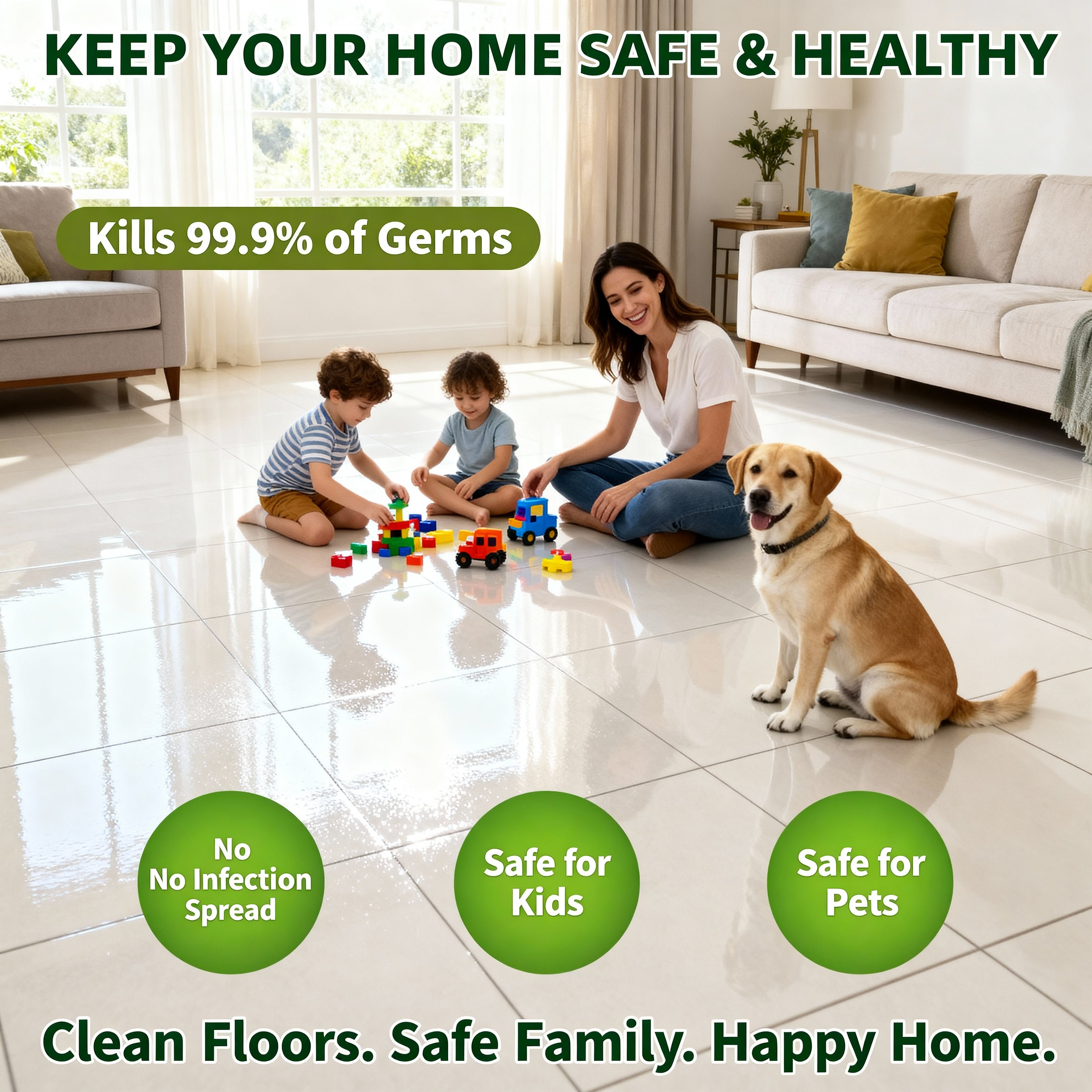 Lemon Surface Cleaner for Germ Protection 5 Ltr