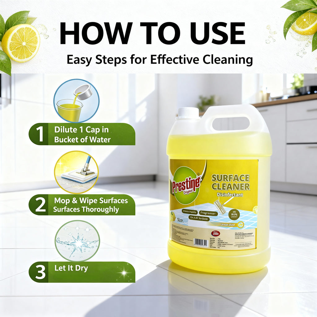 Lemon Surface Cleaner for Germ Protection 5 Ltr