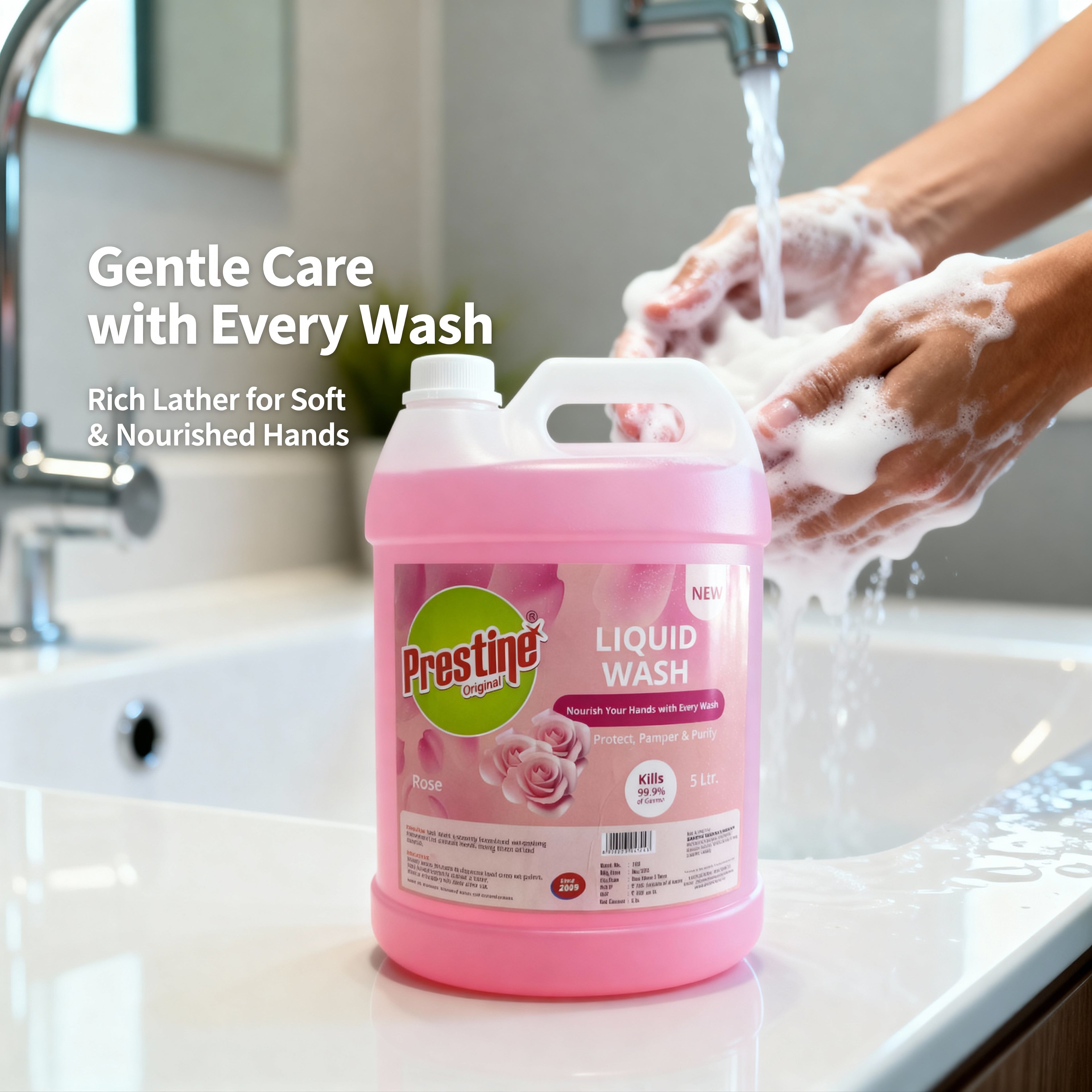 Pink Liquid Wash for Germ Protection 5 Ltr