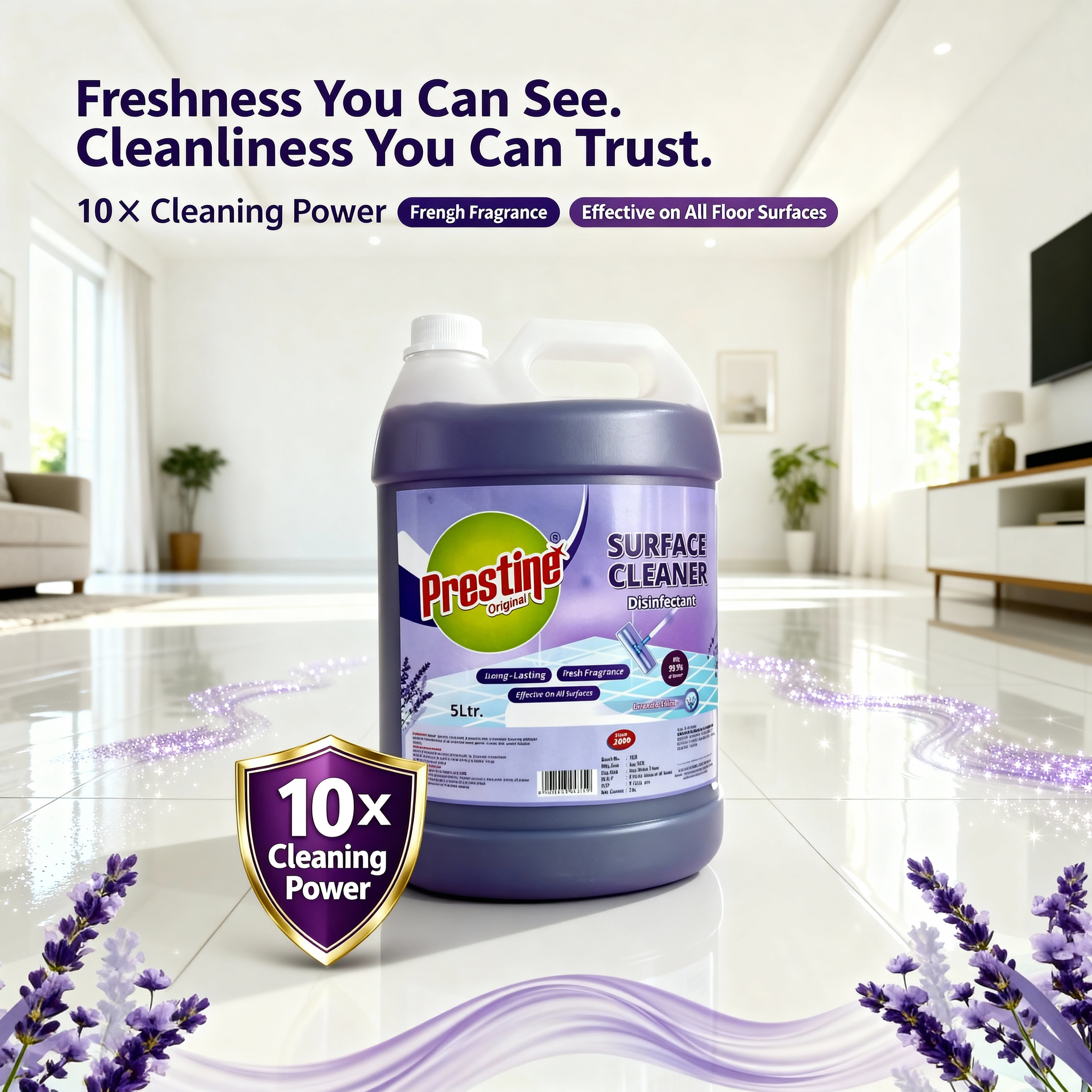 Lavender Surface Cleaner for Germ Protection 5 Ltr